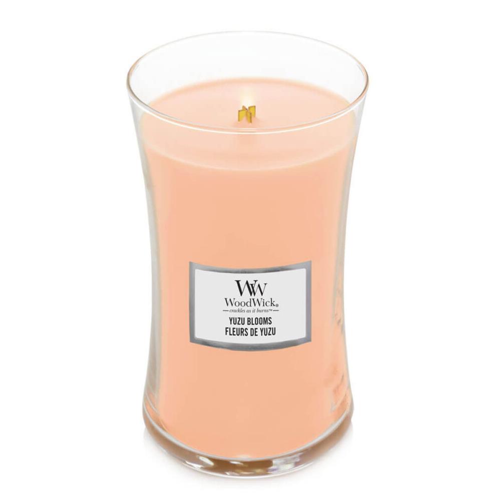 WoodWick Yuzu Blooms Large Hourglass Candle Extra Image 1